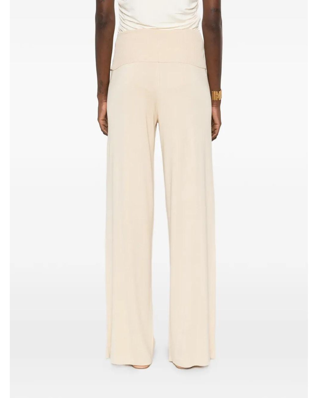 AYA MUSE White Wide-Leg Trousers