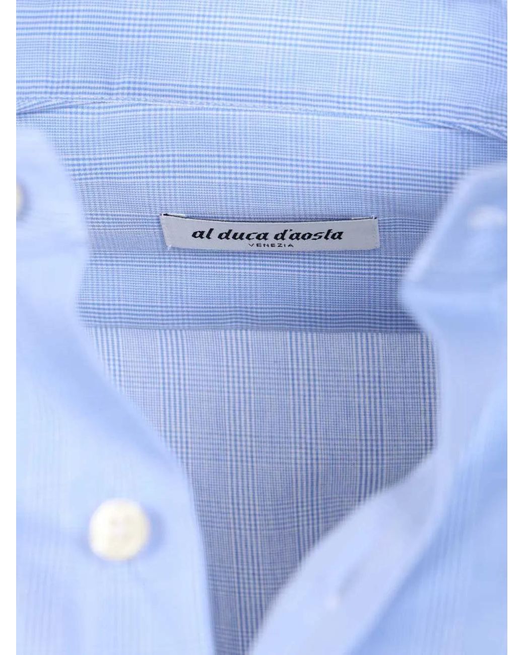 Al Duca D'aosta Blue Striped Cotton Shirt for men