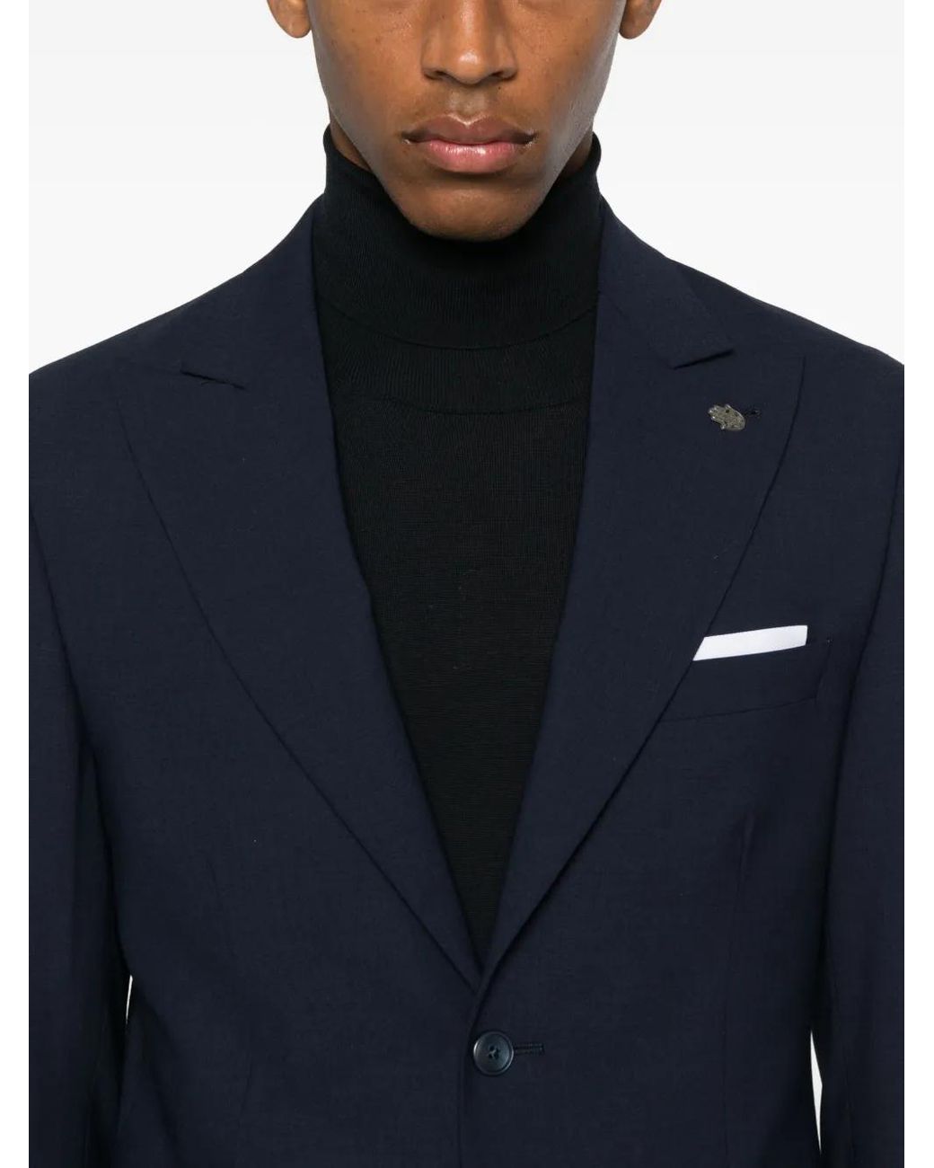 Daniele Alessandrini Blue Button Suit for men