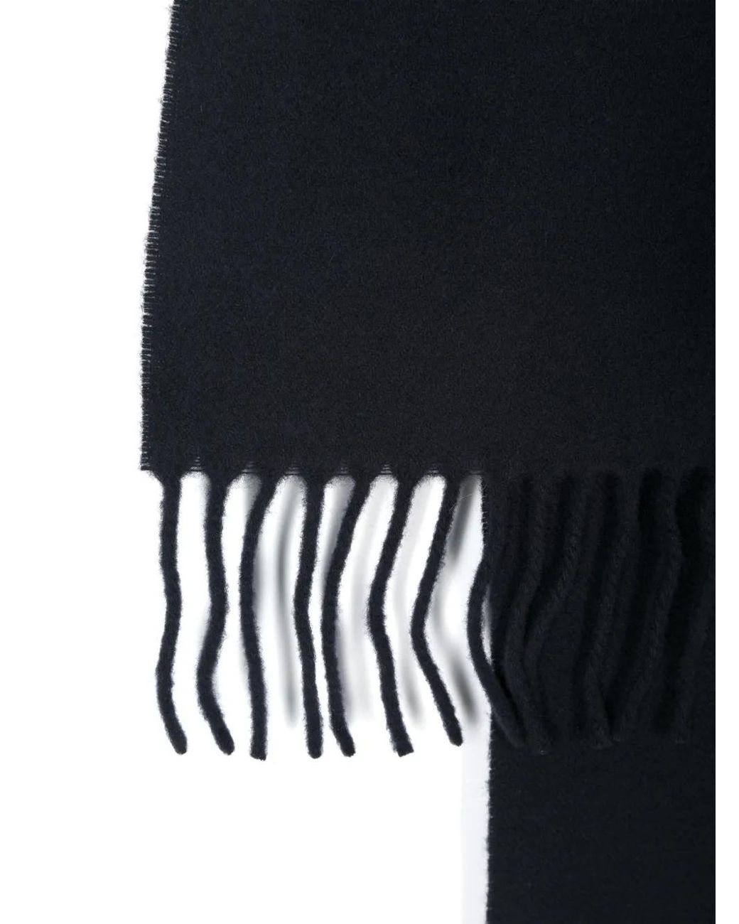 Maison Kitsuné Blue Fox-Patch Scarf
