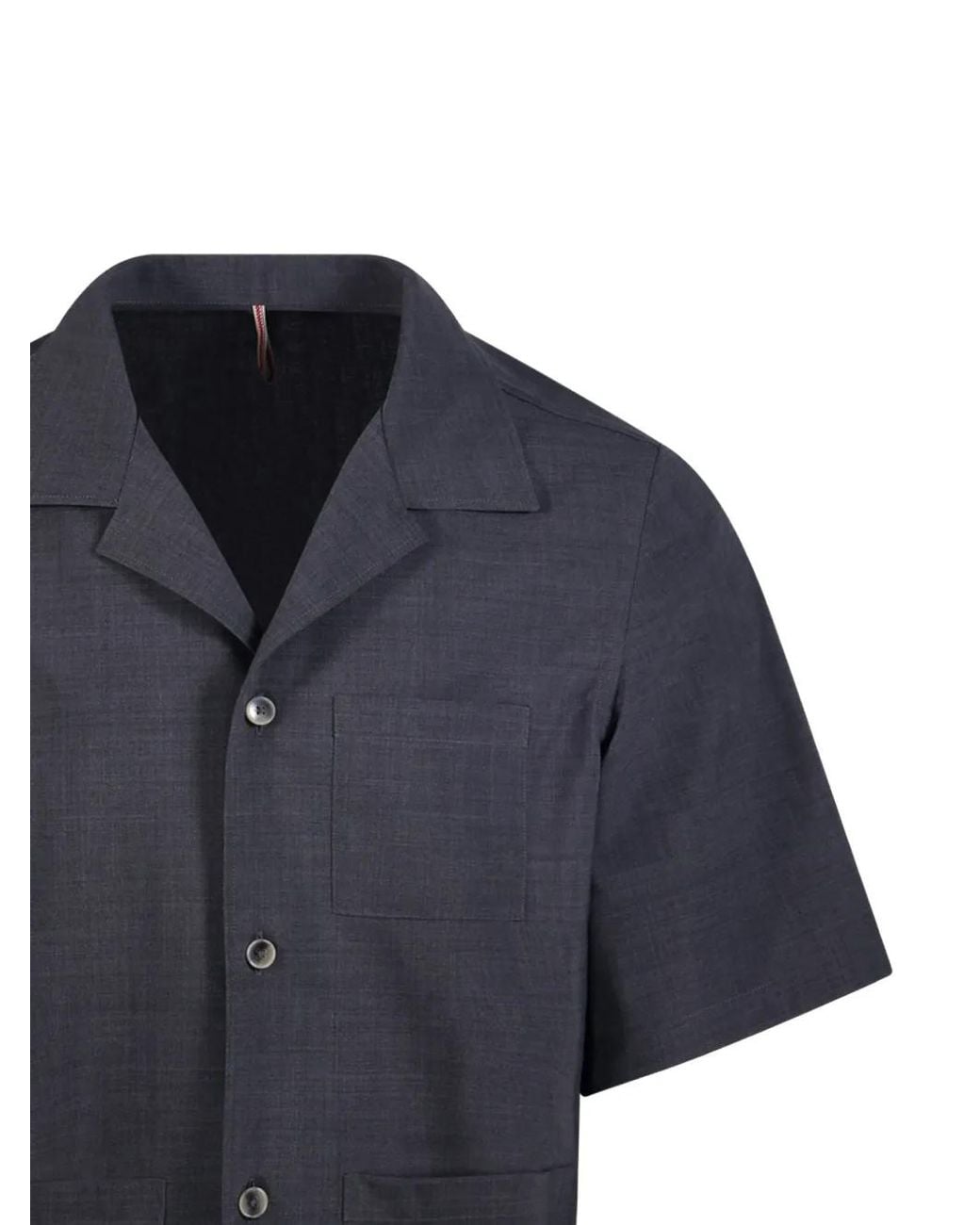 Santaniello Blue Short-Sleeve Shirt for men
