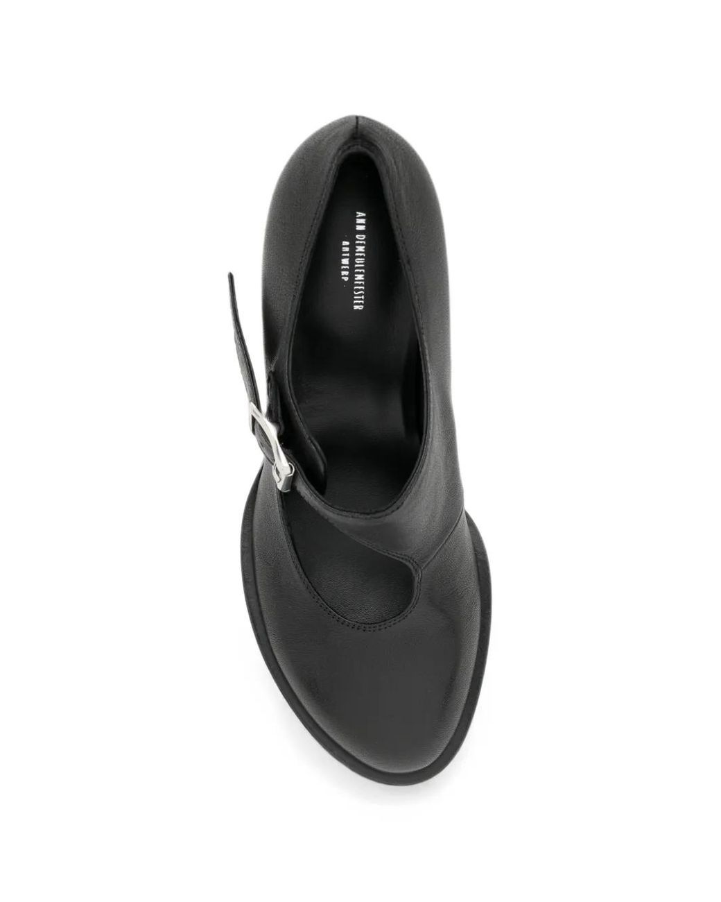 Ann Demeulemeester Black 80Mm Buckle-Fastening Leather Pumps