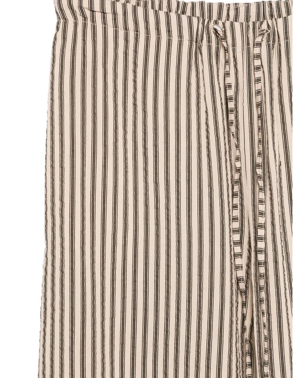 Alysi Natural Striped Trousers