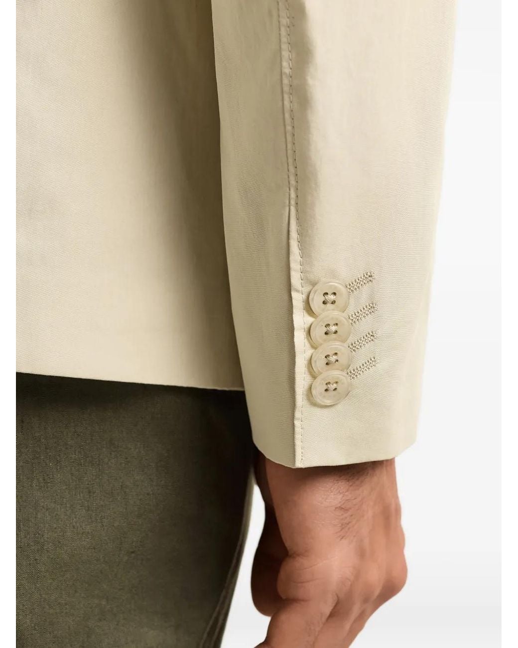 Orlebar Brown White Mathis Button Blazer for men