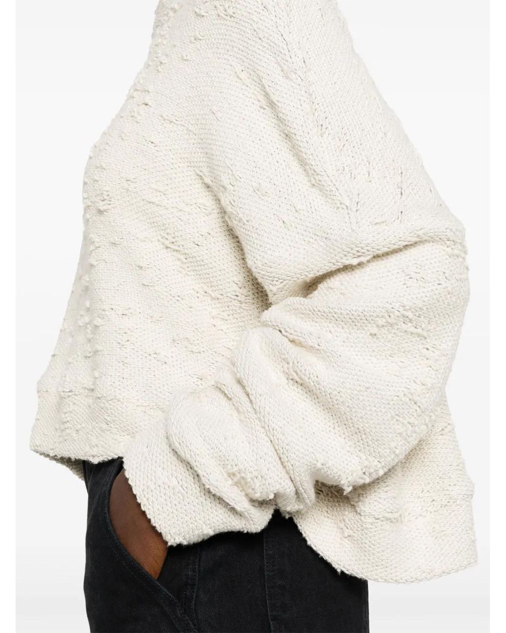 Ioana Ciolacu White Ring Sweater