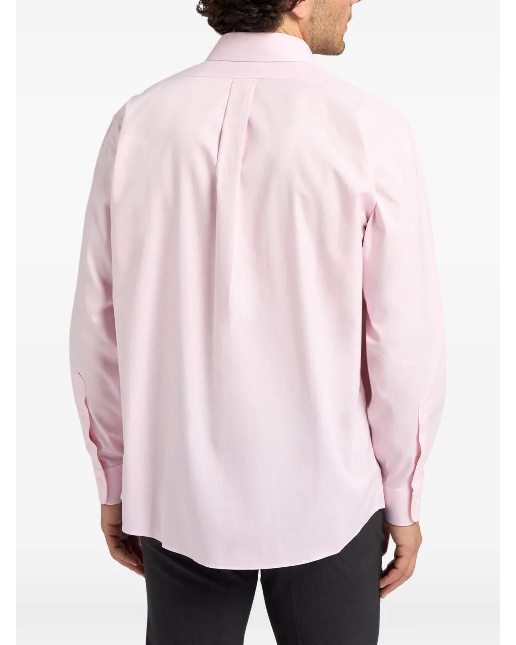 Brooks Brothers Pink Ainsley-Collar Long-Sleeve Shirt for men