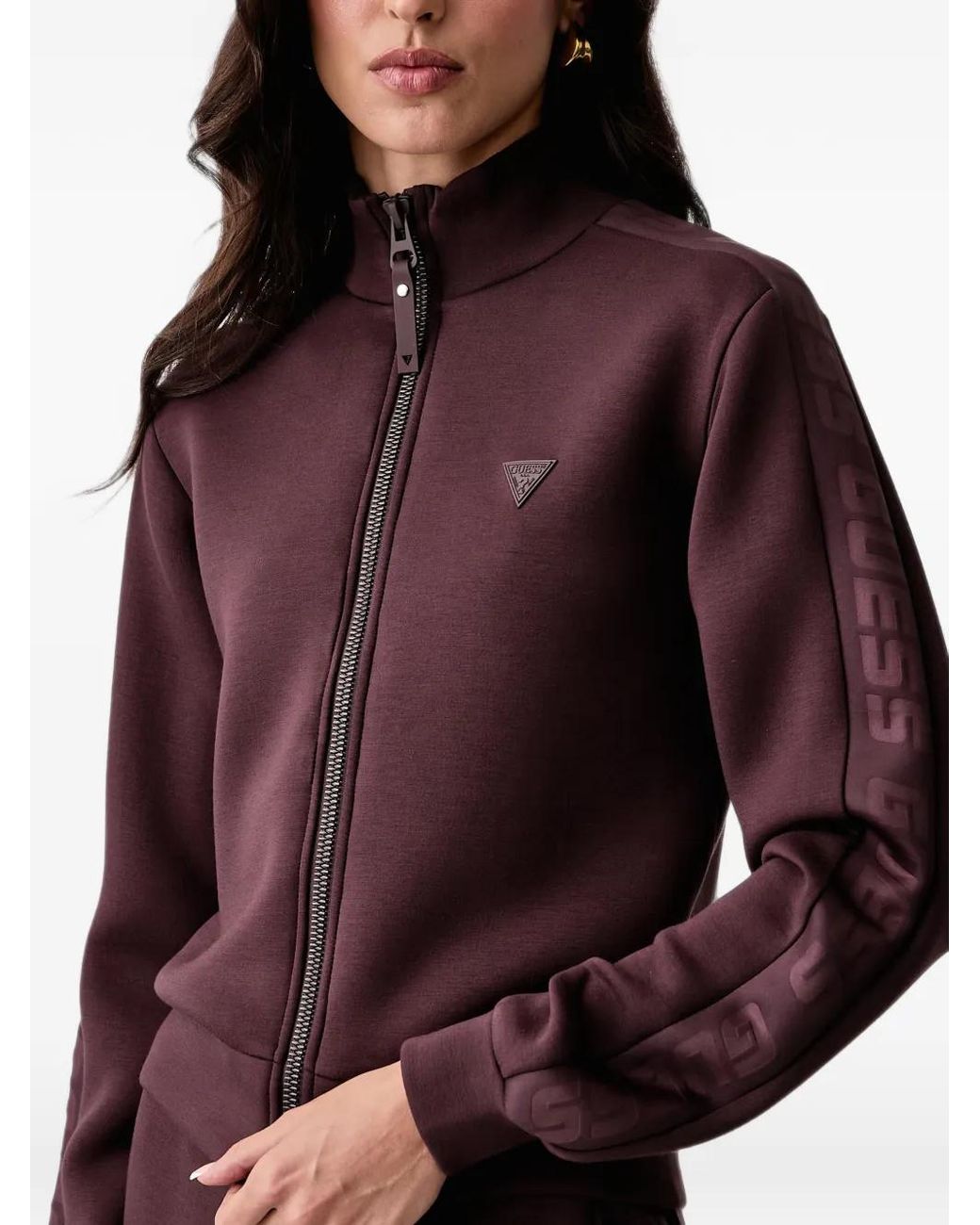 Guess Sweater Met Logopatch in het Red