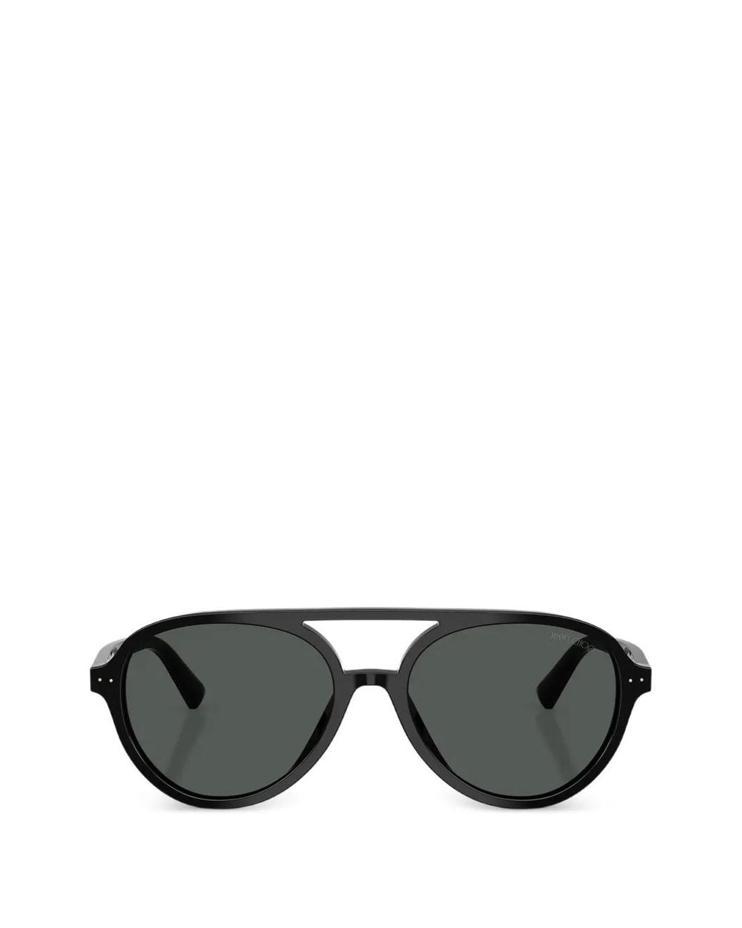 Jimmy Choo Black Pilot-Frame Sunglasses