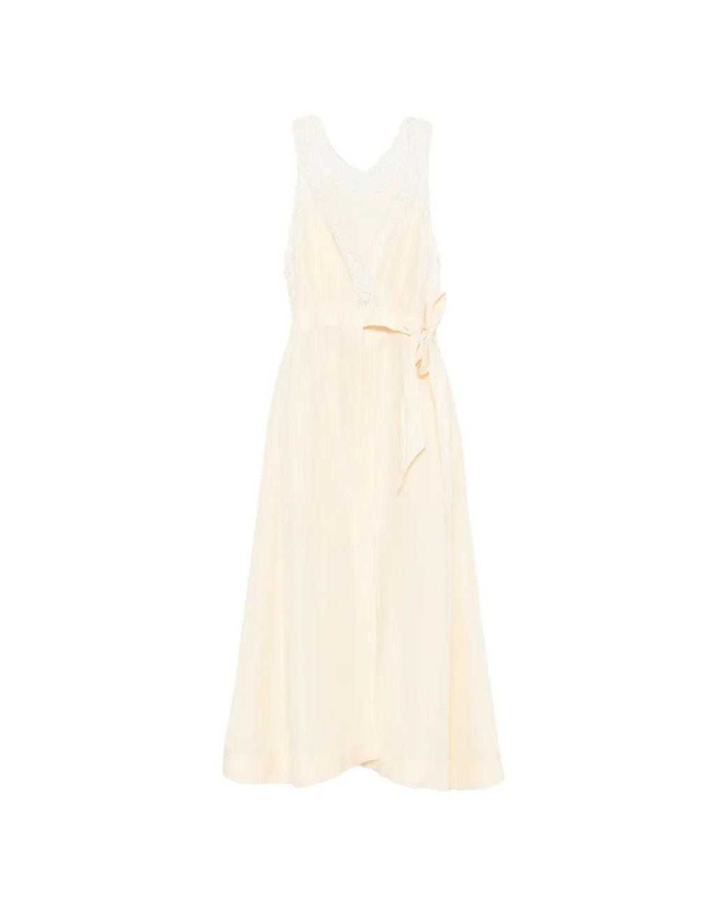 Sandro White Lace-Trim Playsuit