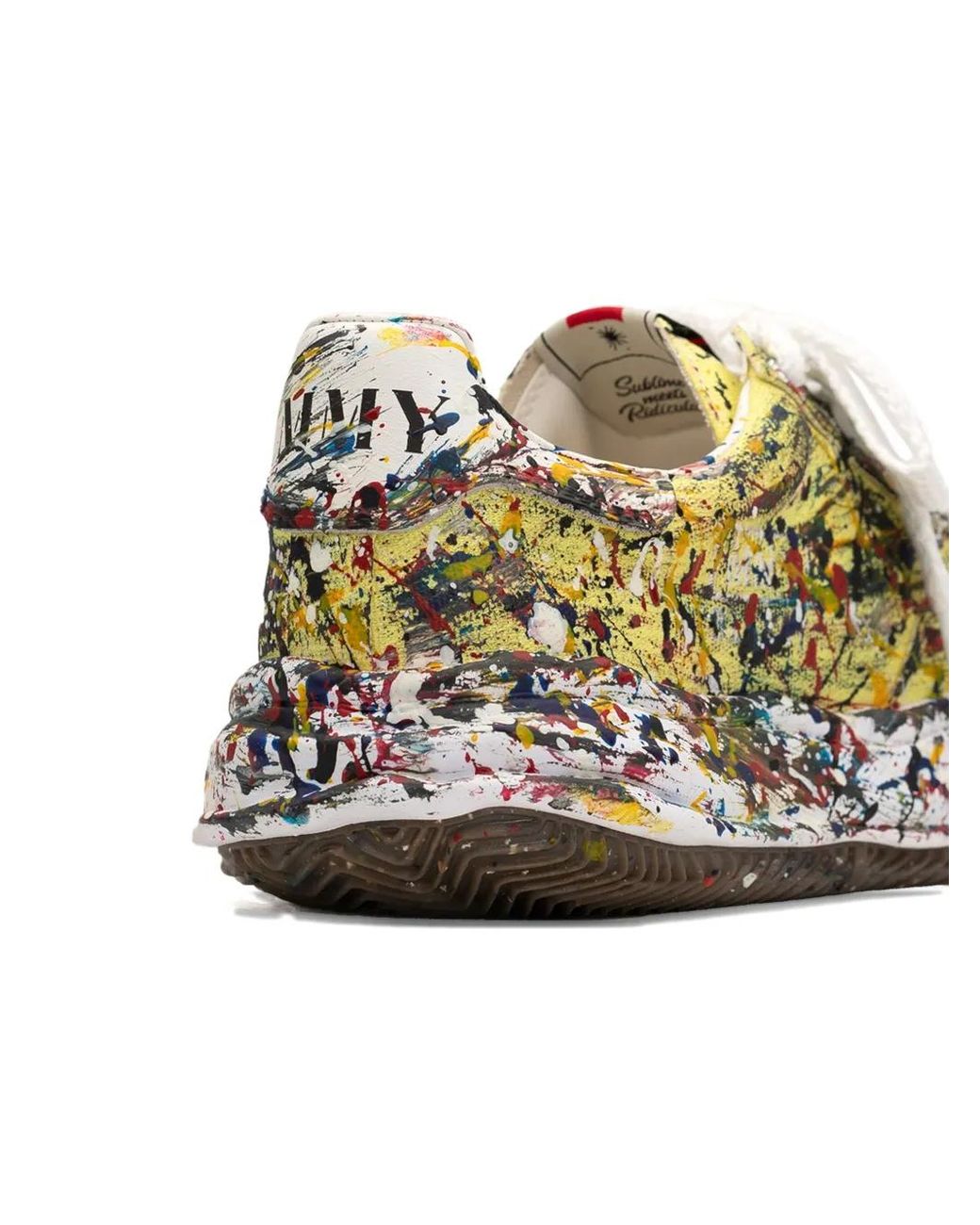 Maison Mihara Yasuhiro Green Blakey Paint-Splatter Sneakers