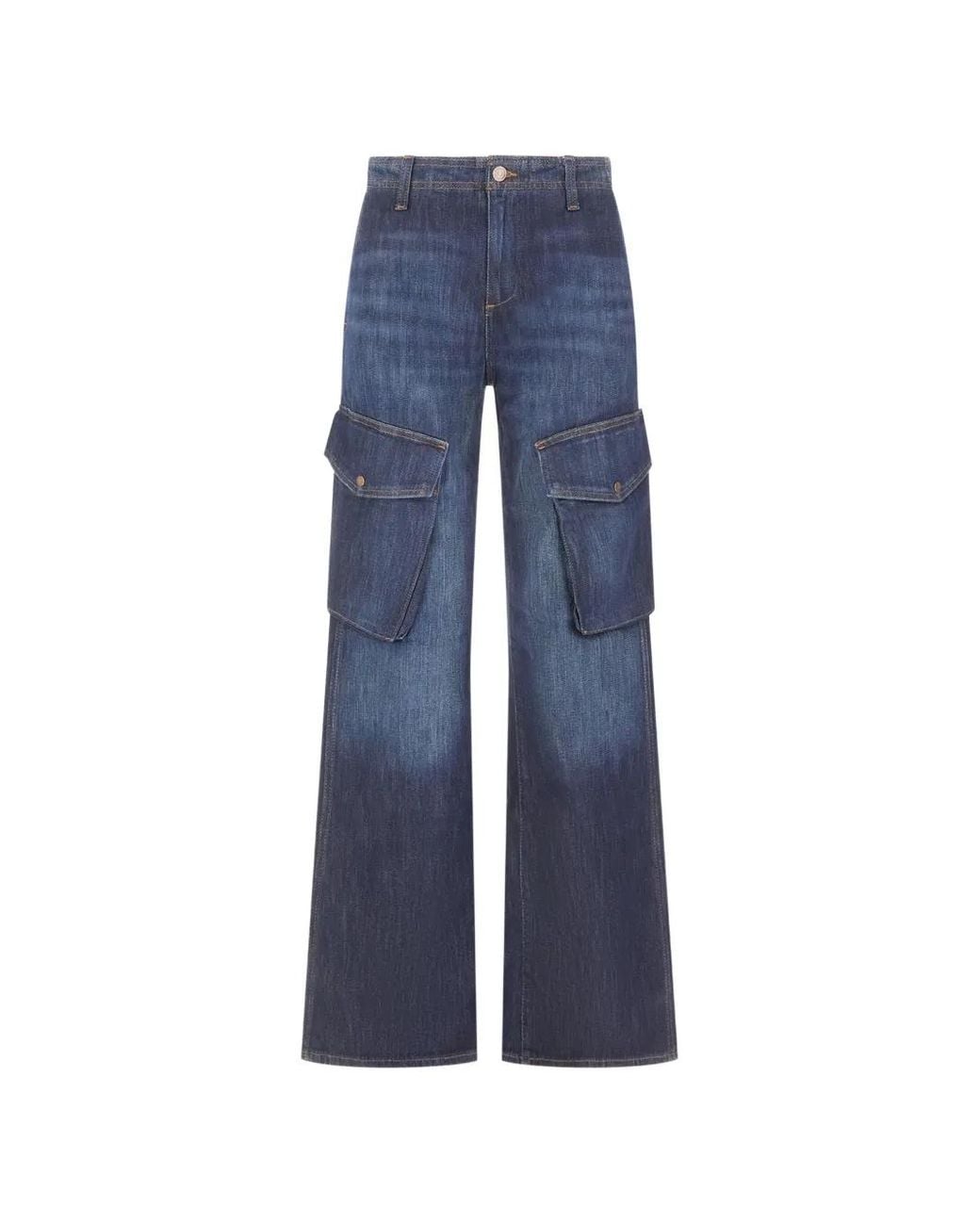 7 For All Mankind Blue Airweft Cargo Jeans