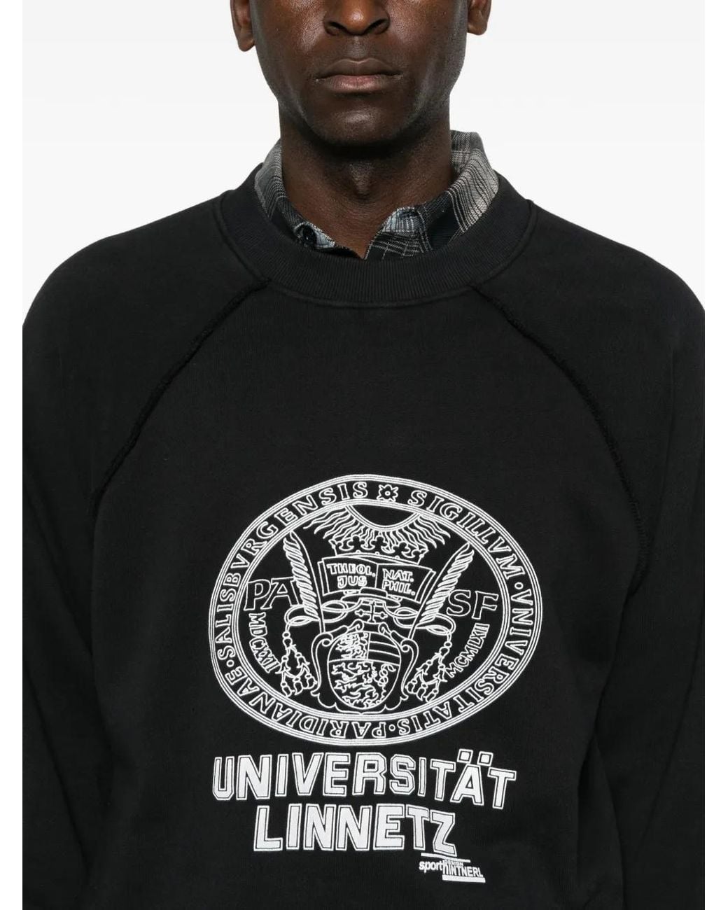 ERL Black Graphic-Print Sweatshirt for men
