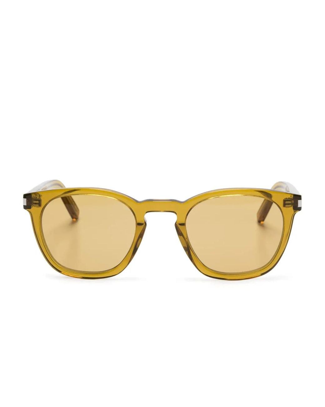 Saint Laurent Natural Sl 28 Round-Frame Sunglasses