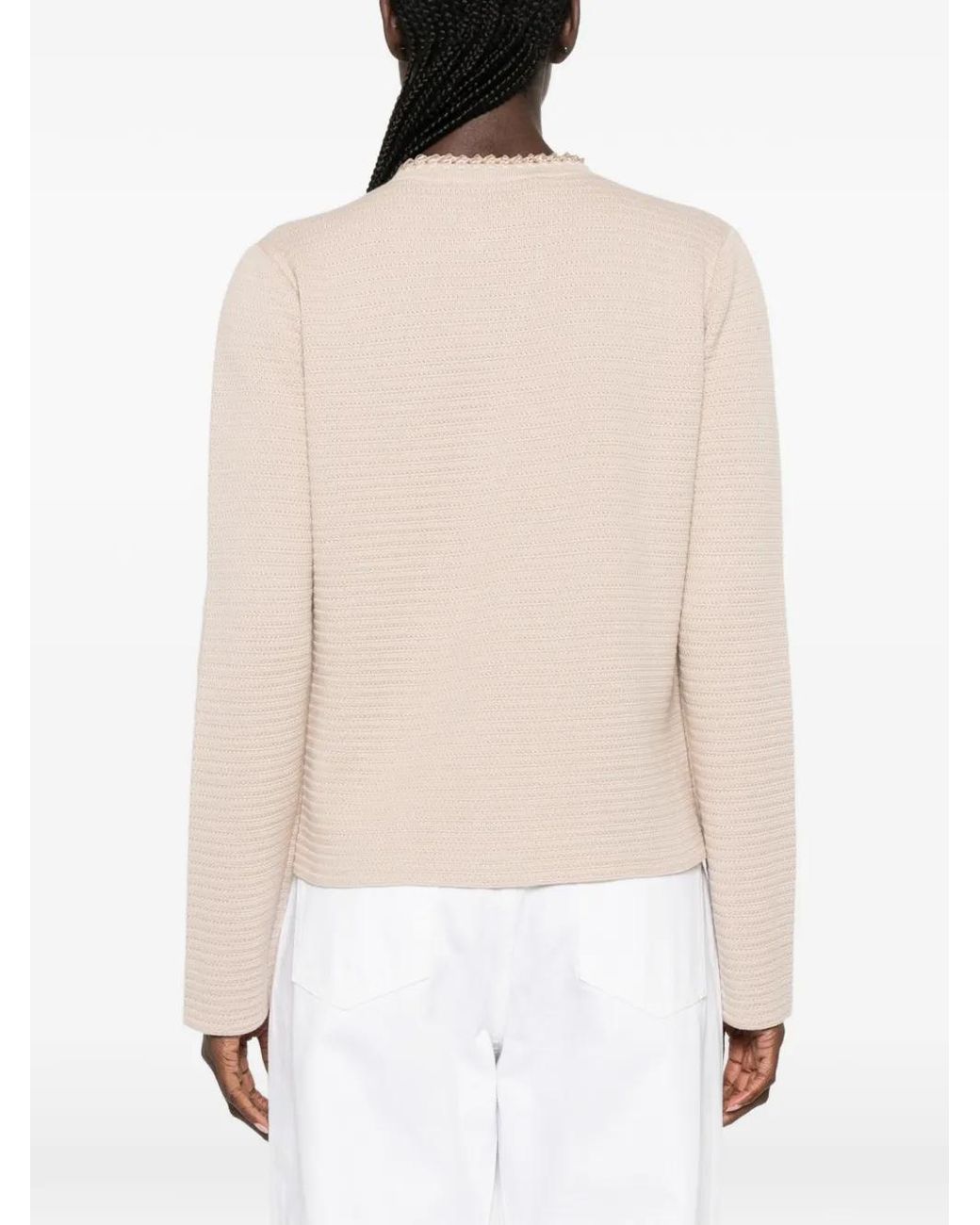 Fabiana Filippi Natural Textured Cardigan