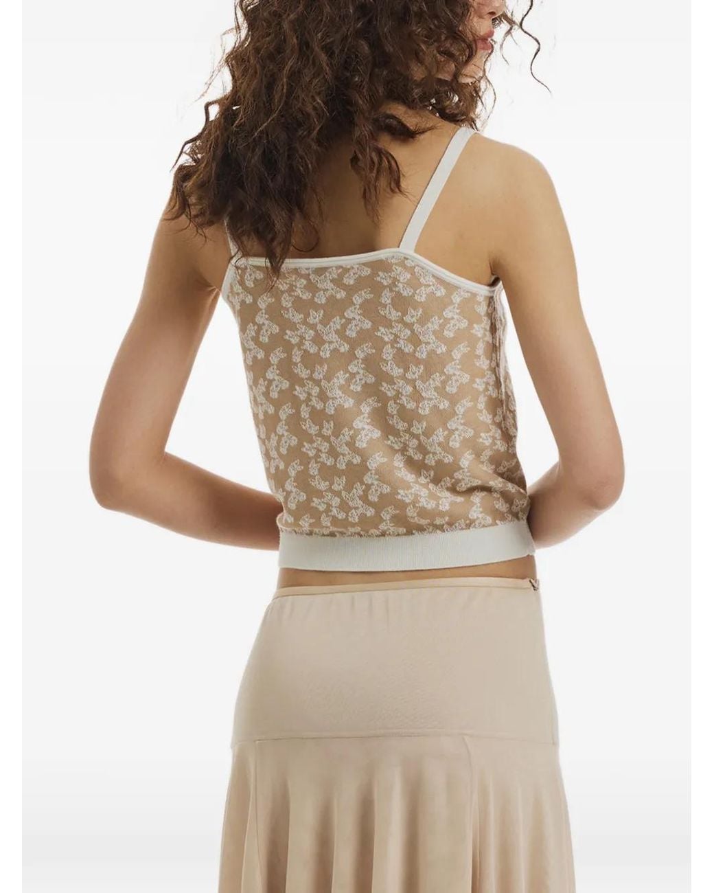 Top Sin Mangas CRUSH Collection de color Natural