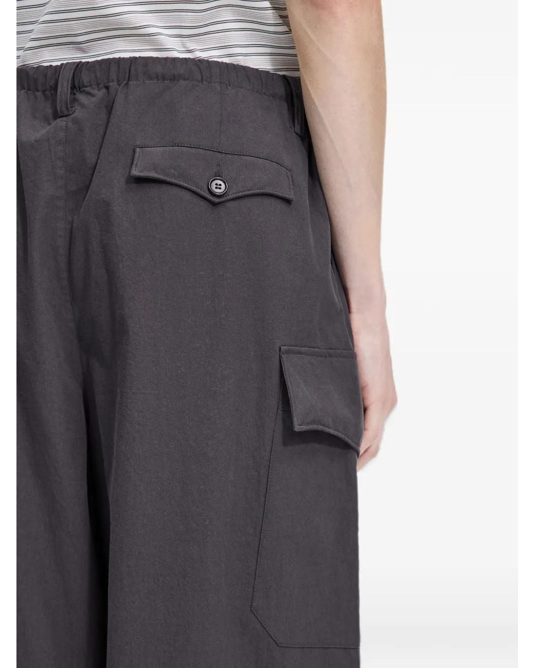 JNBY Gray Elasticated-Waistband Cargo Pants