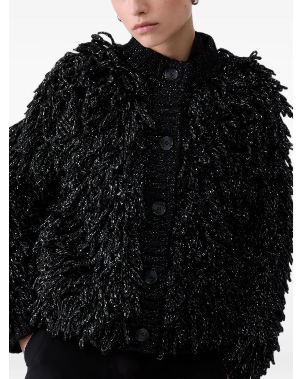 Liu Jo Black Veste En Maille Douce