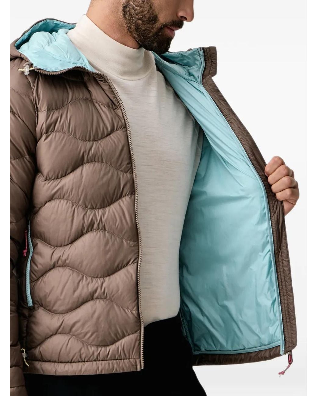 Chaqueta Acolchada Con Capucha Peak Performance de hombre de color Brown