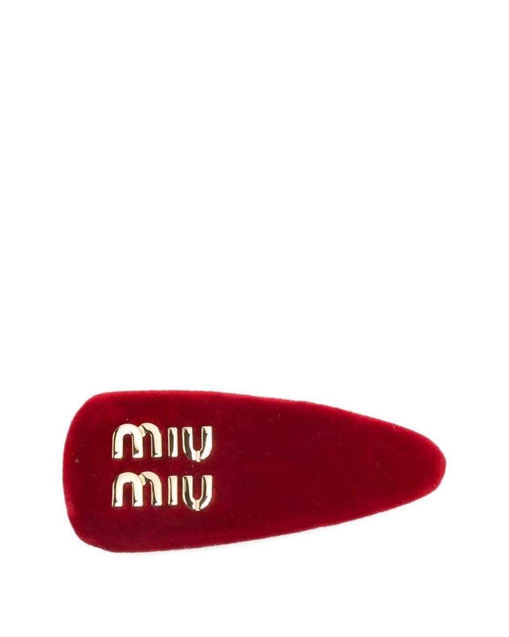 Miu Miu Red Velvet Hair Clip