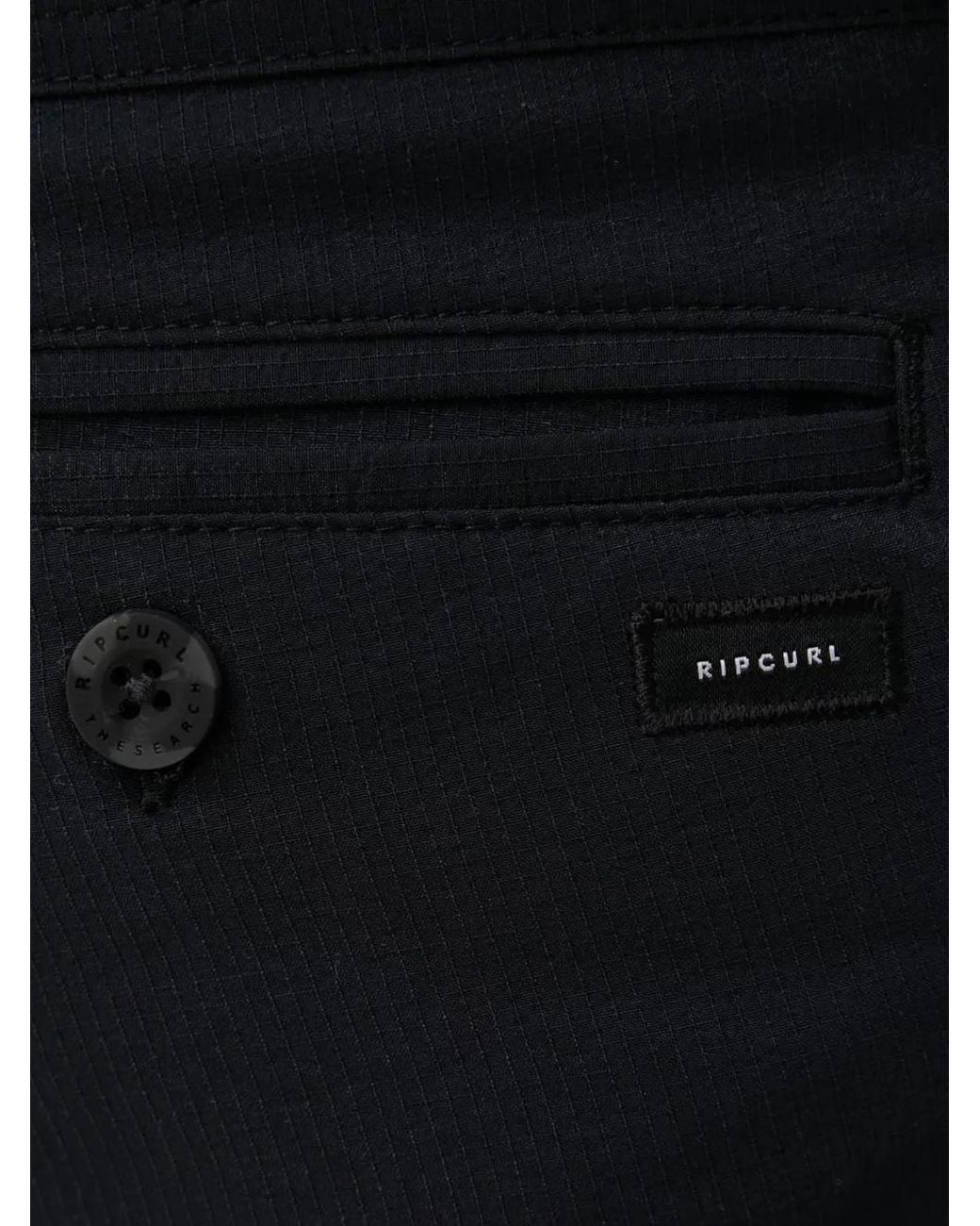 Rip Curl Black Twisted 18 Chino Shorts for men
