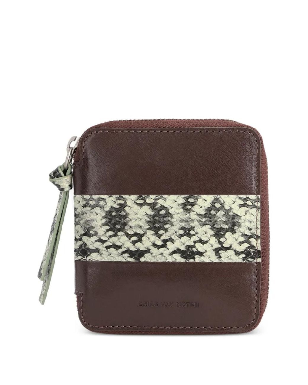 Dries Van Noten Brown Leather Wallet for men