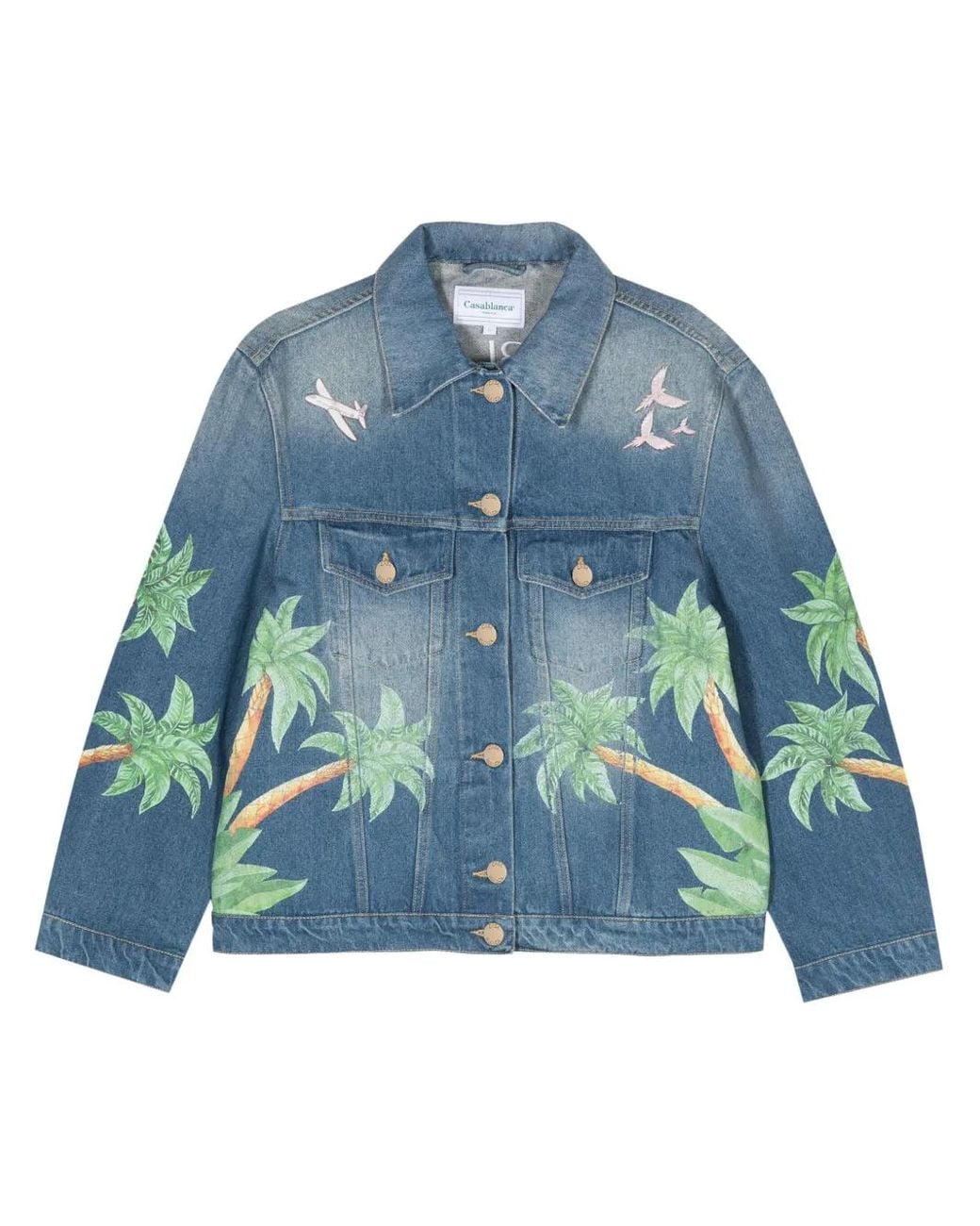 Casablanca Blue Tennis Club Denim Jacket