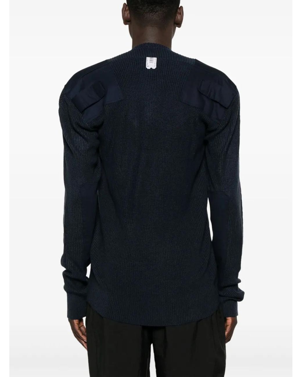 PROTOTYPES Blue Fine-Knit Sweater