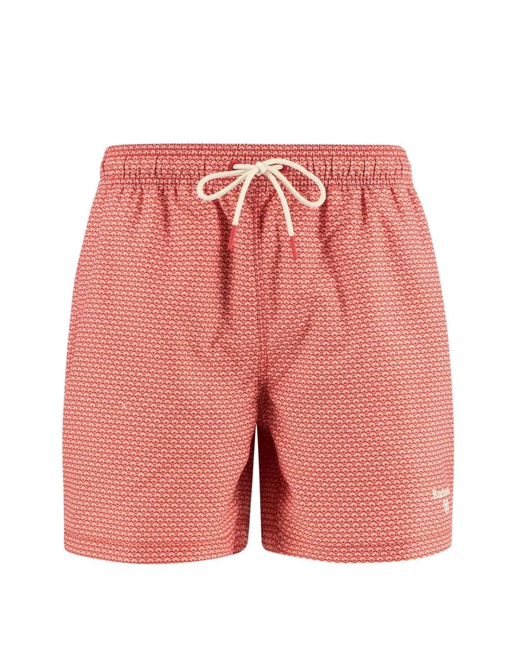 Barbour Pink Short De Bain Shell À Imprimé Géométrique Et Lien De Resserrage for men