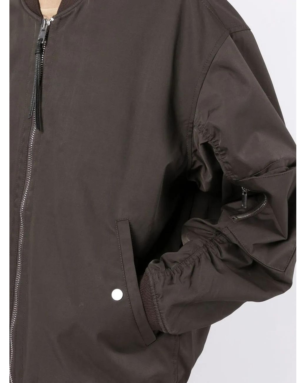 3.1 Phillip Lim Black Zip-Front Bomber Jacket for men