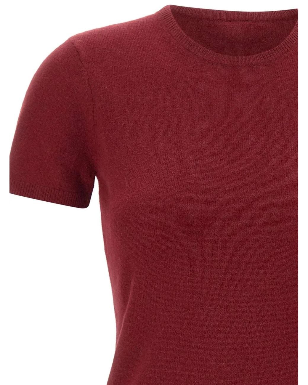 THE GARMENT Red Como Ribbed Short-Sleeve Sweater