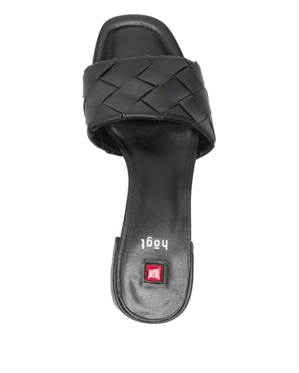 Högl White Felina Interwoven Sandals