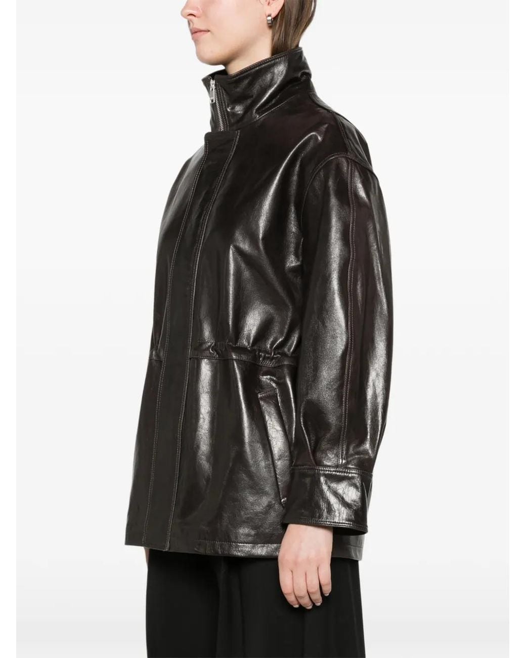 Arma Black Alia Leather Jacket