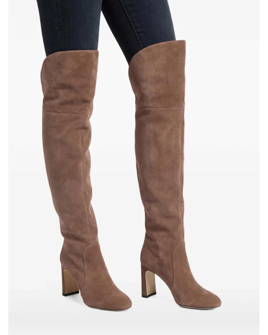 Stuart Weitzman Brown Suede Knee-High Boots