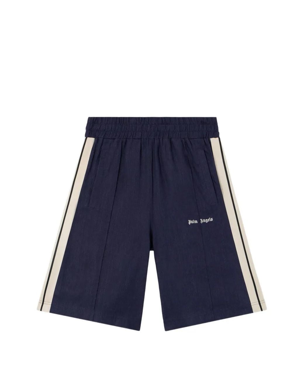 Palm Angels Blue Classic Logo Track Shorts for men