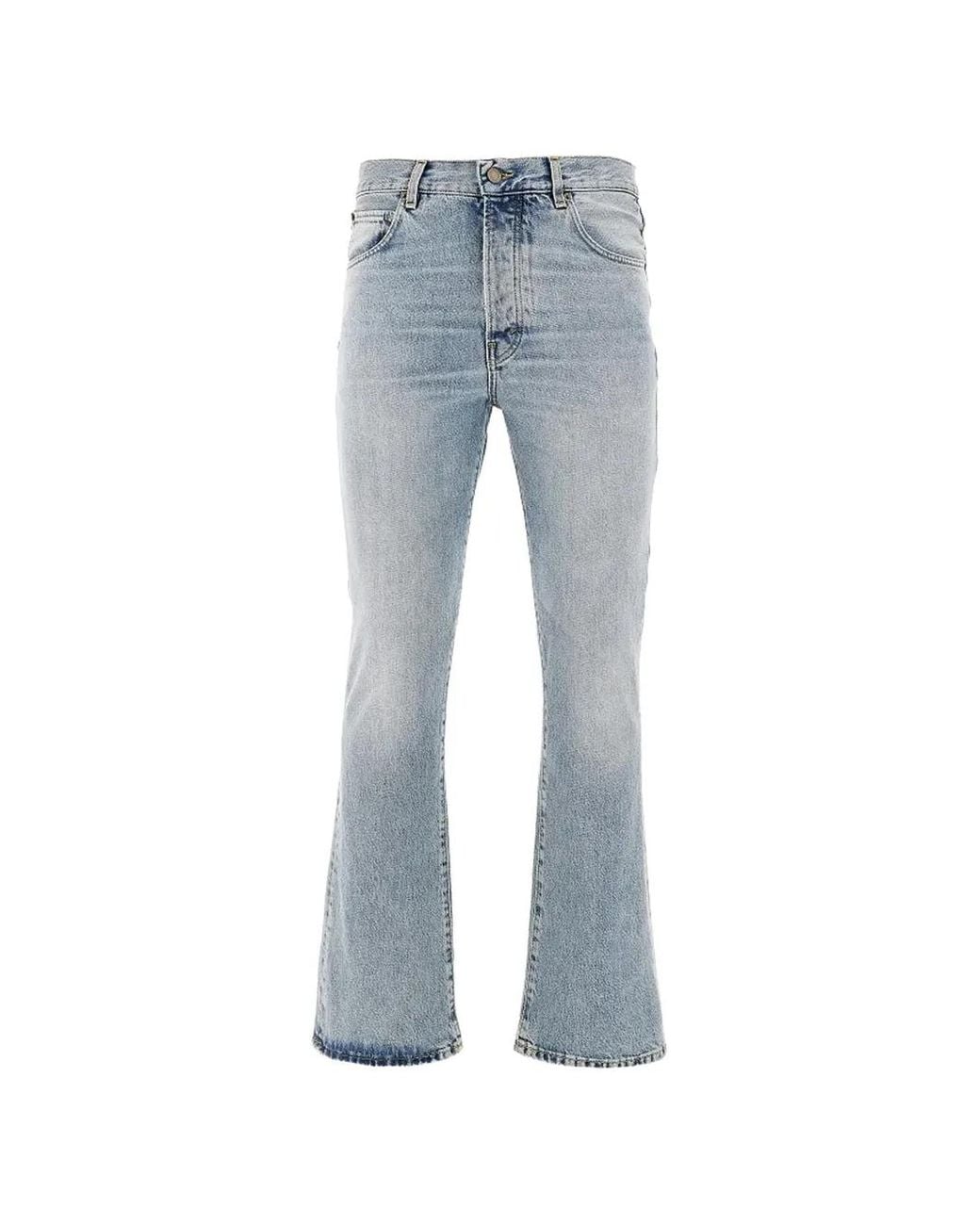 Haikure Blue Fergus Washed Five-Pocket Jeans for men