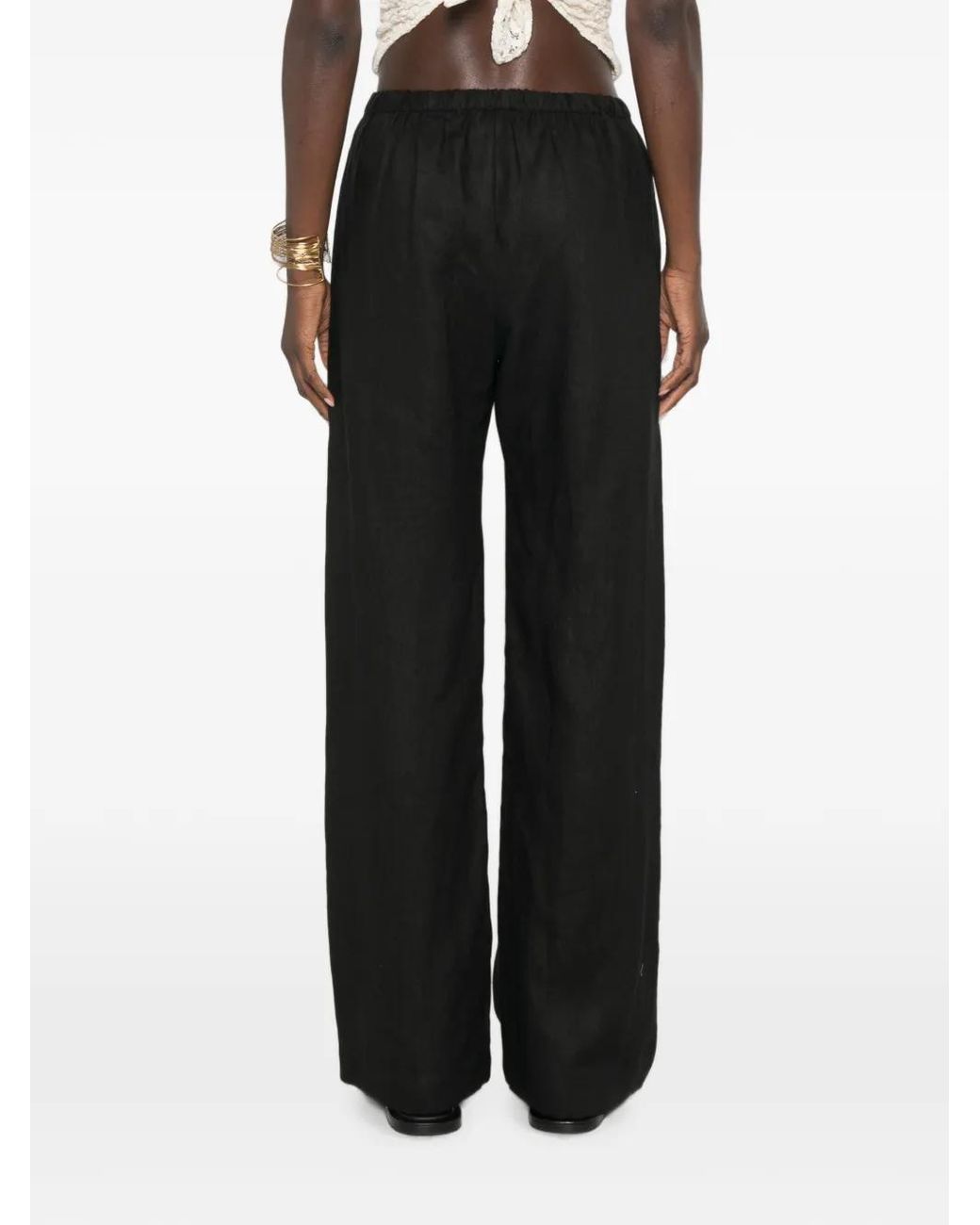 Enza Costa Black Pantalon Everywhere En Lin
