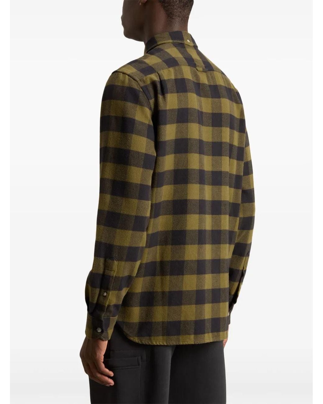 Woolrich Gray Flannel Shirt for men