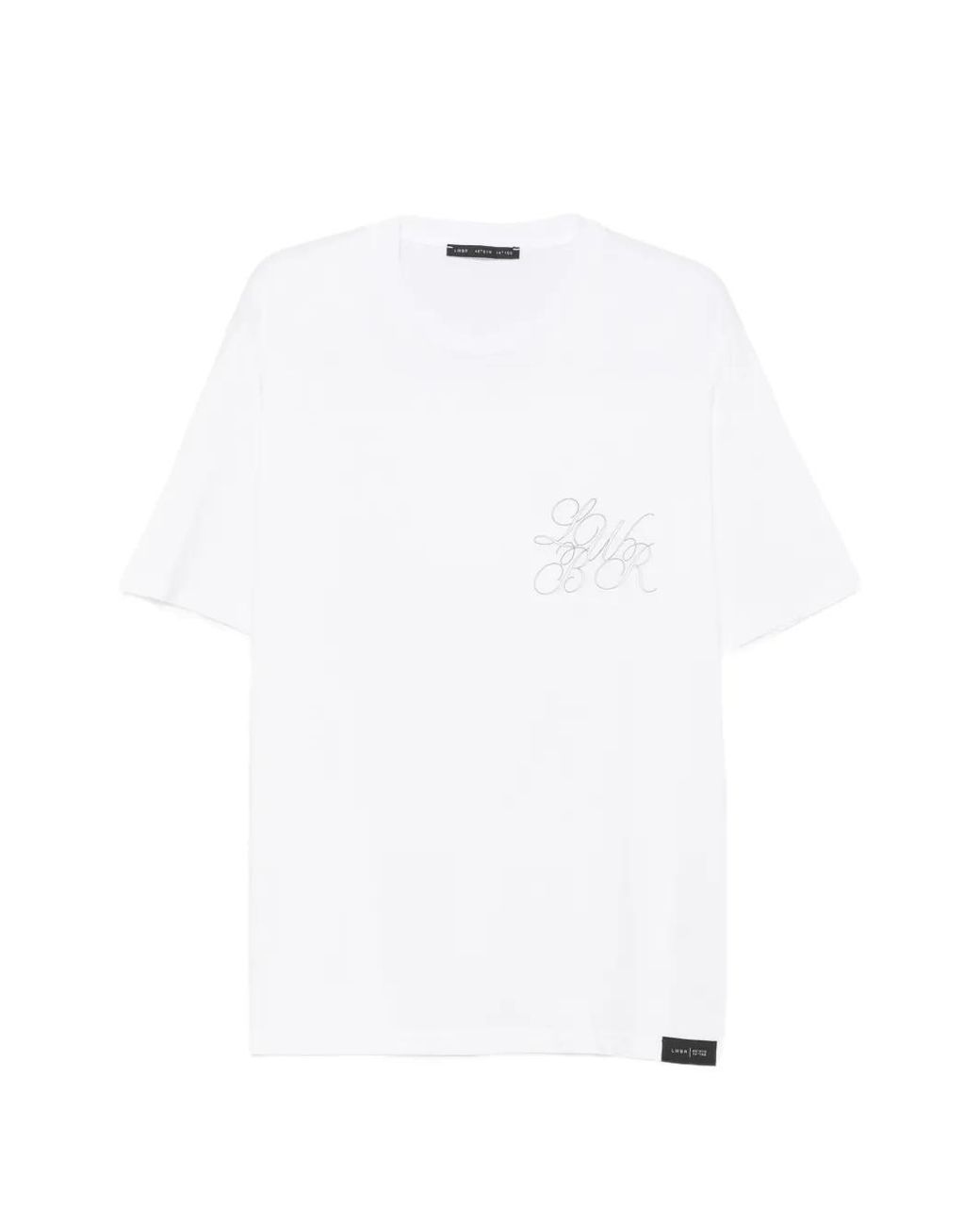 Low Brand White T-Shirt À Logo Brodé for men