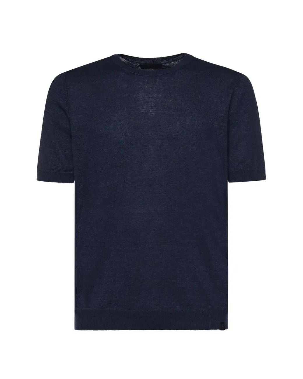 Fay Blue Short-Sleeve T-Shirt for men