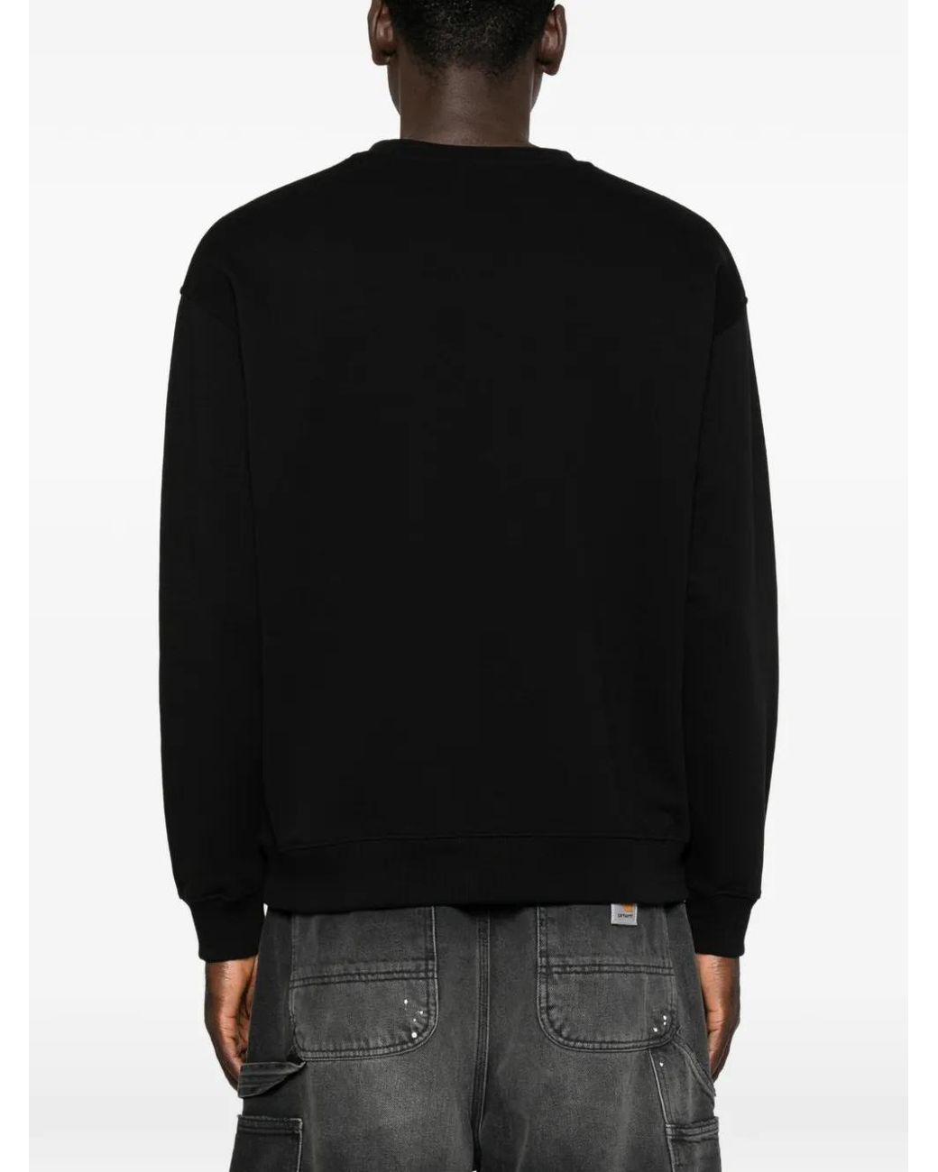Ih Nom Uh Nit Black Family Graphic-Print Logo-Print Sweatshirt for men