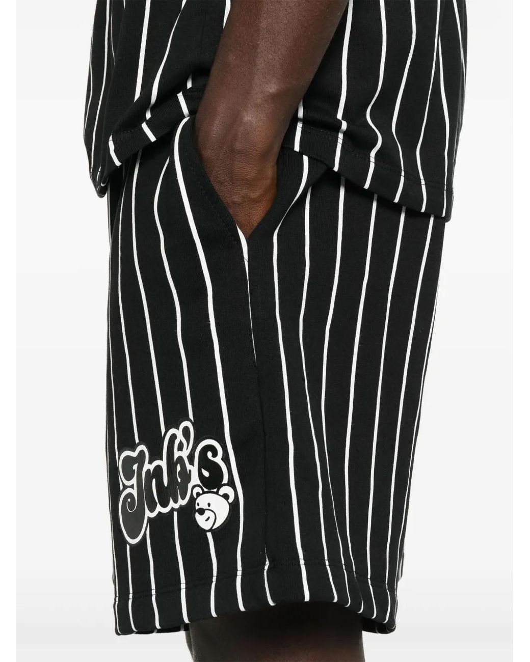 Pantalones Cortos De Chándal A Rayas INBETWEENERS de color Black