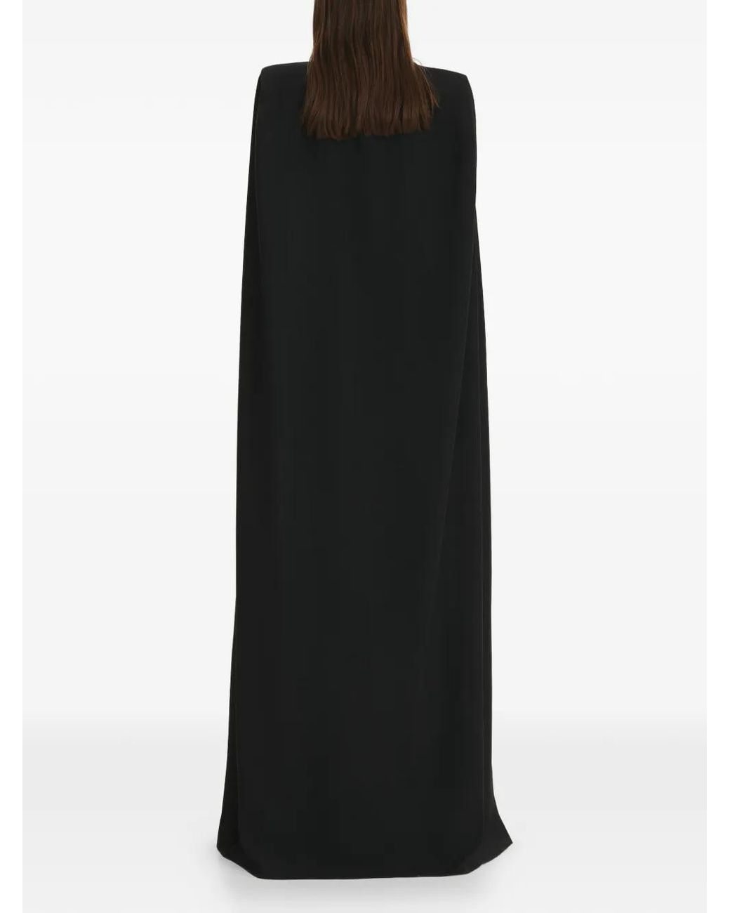 Vestiaire d'un Oiseau Libre Black Cape Maxi Dress