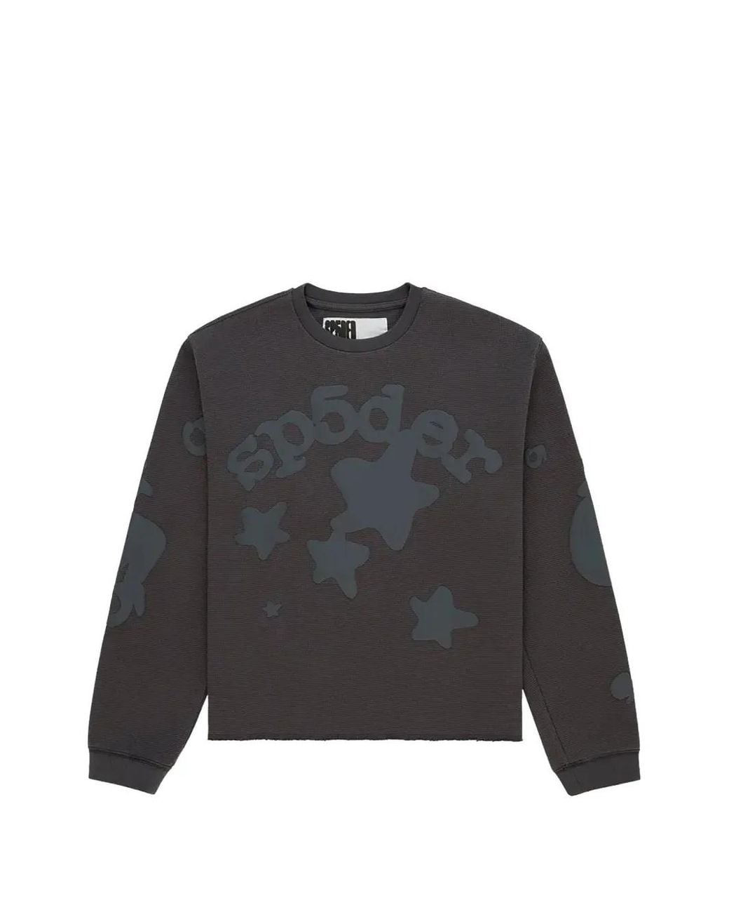 Sp5der Black Beluga Thermal Long-Sleeve T-Shirt for men