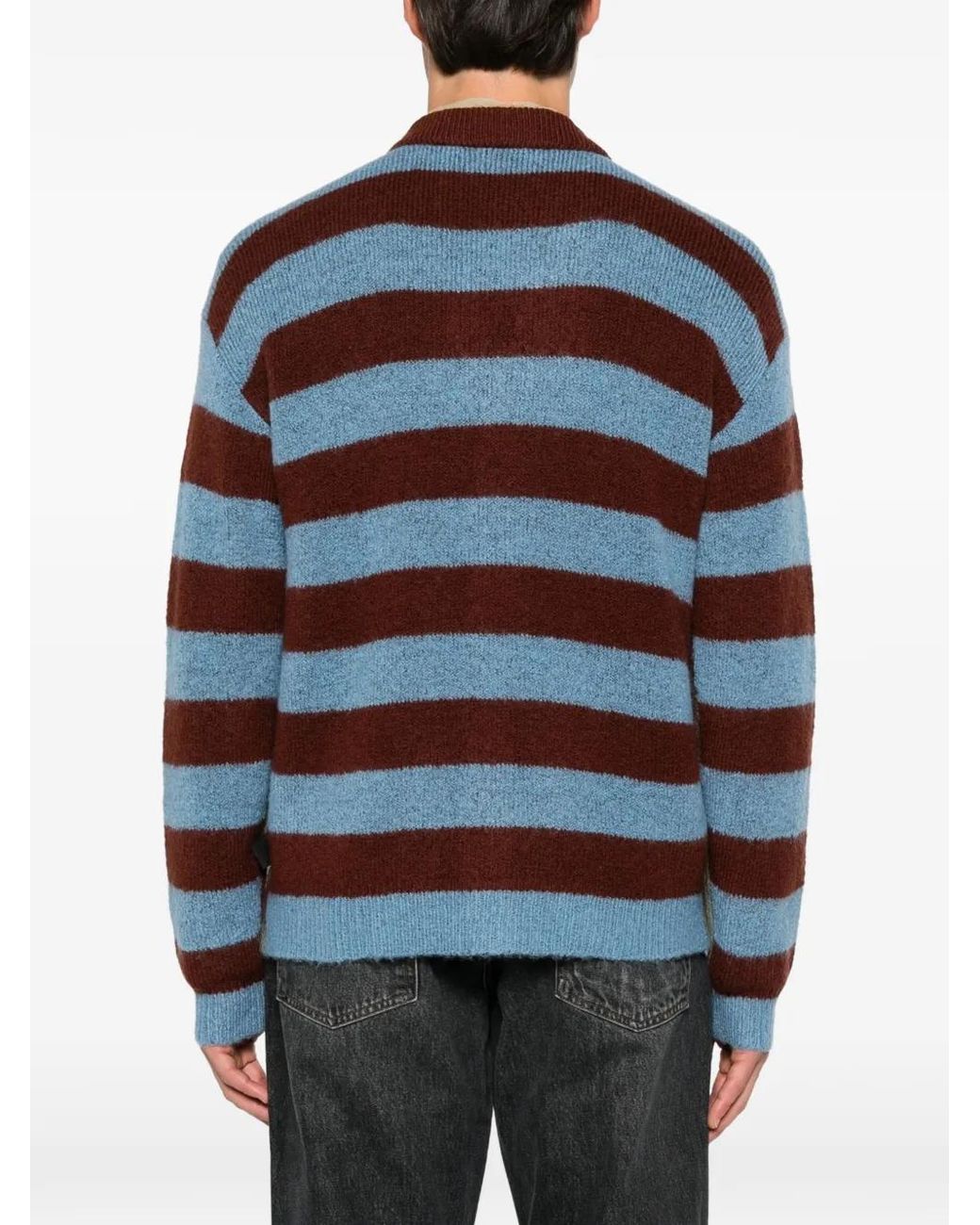 Paul Smith Blue Stripe Cardigan for men