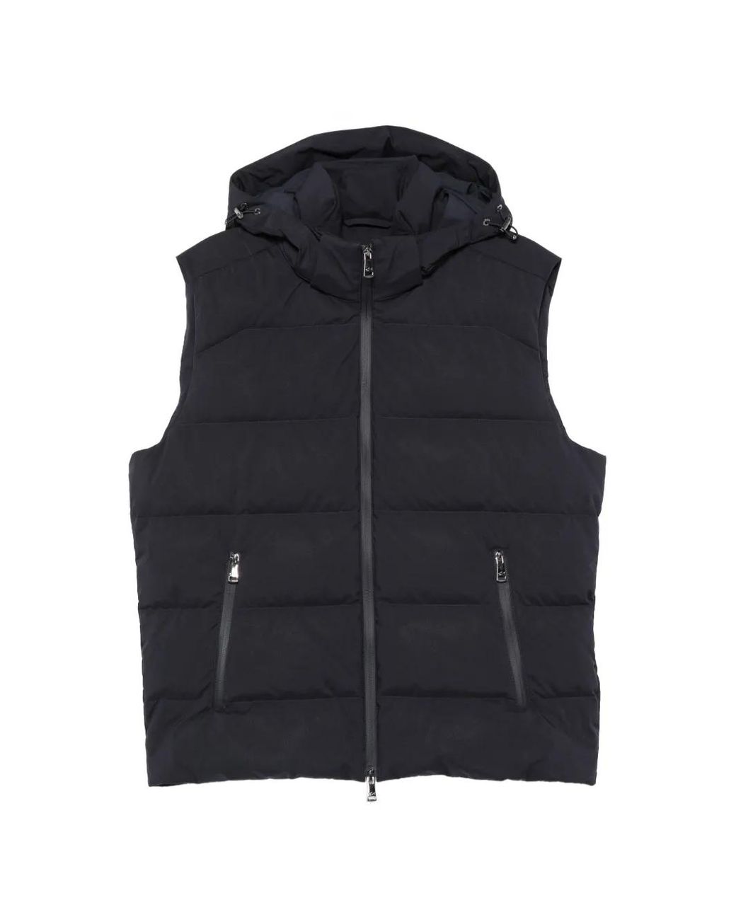 Paul & Shark Blue Zip-Fastening Hooded Gilet for men