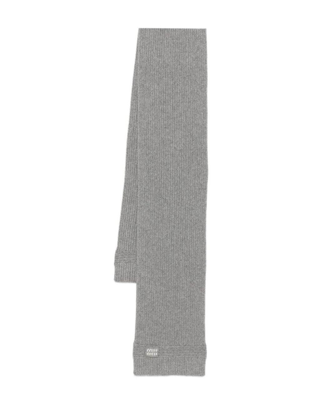 Sciarpa di Miu Miu in Gray