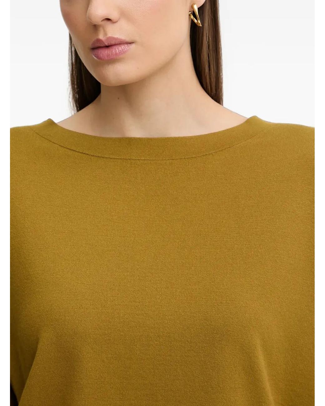 Sisley Yellow Long-Sleeve Sweater
