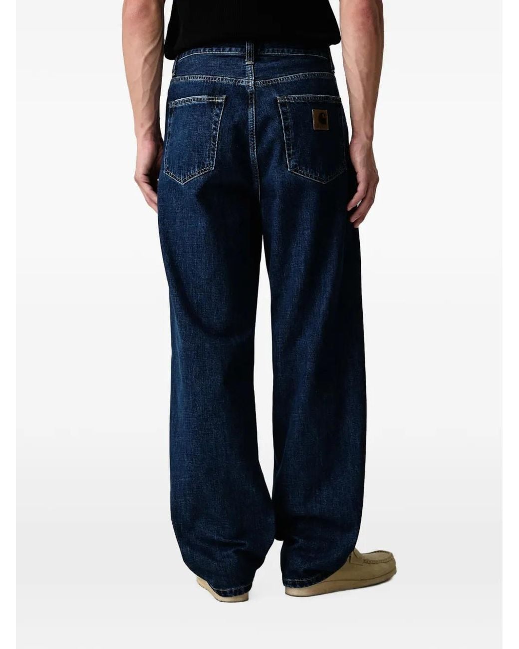 Jean Ample Aaron À Patch Logo Carhartt pour homme en coloris Blue