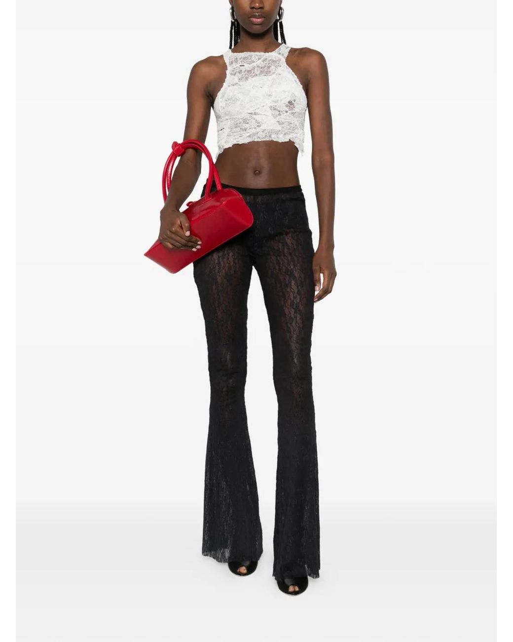 Oh Carla Black Flared Trousers