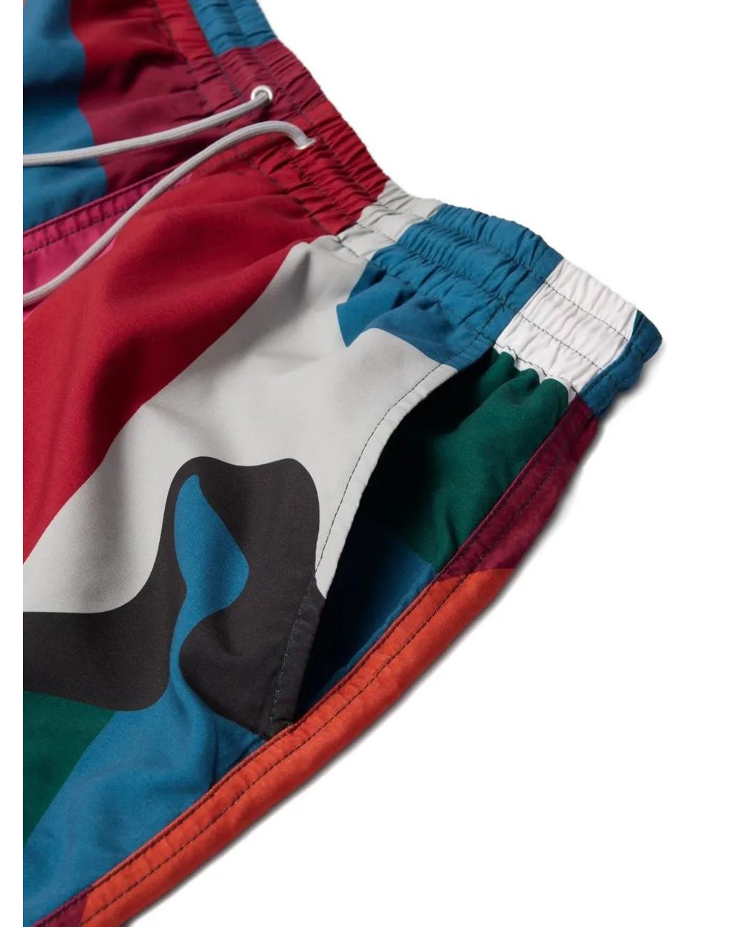 by Parra Red Ball To Face Abstract-Print Swim Shorts for men